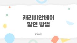 캐리비안베이 할인 방법, 올해 제일 싸게 가는 법이 따로 있네