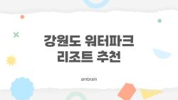 강원도 워터파크 리조트 추천, 가족·연인·친구 모두가 놀란 곳은 어디?