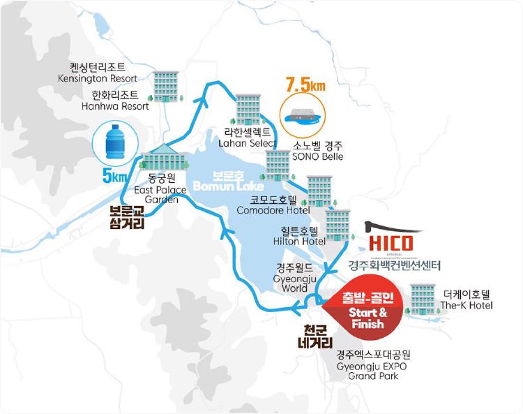 경주벚꽃마라톤 코스, 벚꽃 터널 달리다 PB 깼다?