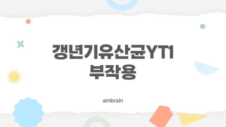 갱년기유산균YT1 부작용