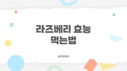 라즈베리 효능 먹는법, 이 정도면 이제 다 알고 먹는 거야