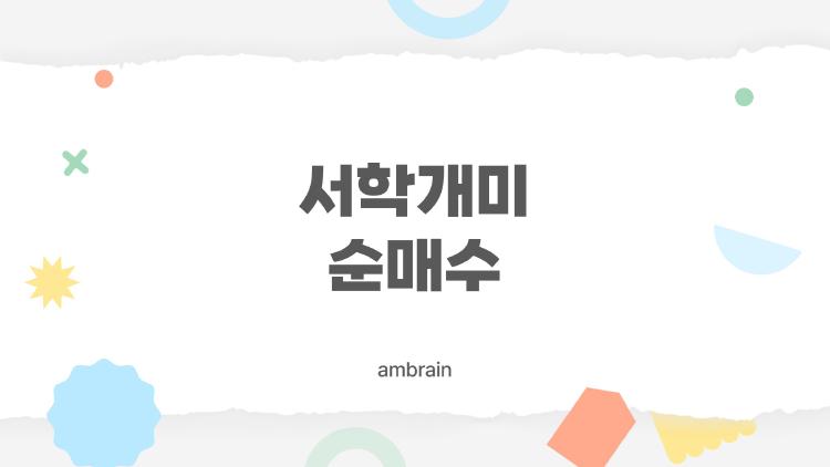 서학개미 순매수