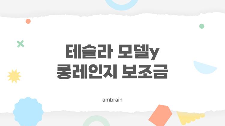 테슬라 모델y 롱레인지 보조금 왜 절반만 받나 충격 실사례 공개