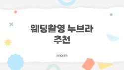 웨딩촬영 누브라 추천, 이렇게 고르면 사진이 완전 다르다